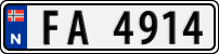 License plate of Norway, Trailers, motorcycles, special vehicles