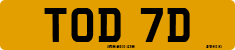 License plate of the United Kingdom, 1963 year system