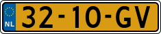 License plate of the Netherlands, Border Traffic (1953-2021 system)