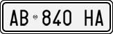 License plate of Italy, Cars (1994 year series)