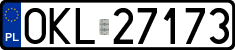 License plates of Poland, Regular car plates