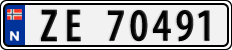 License plate of Norway, Cars