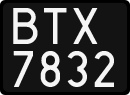 License plates of Poland, 1976 year system