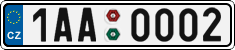 License plate of the Czech Republic, Cars (2001)