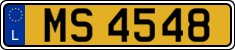 License plate of Luxembourg, 2003 year system