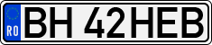 License plate of Romania, Regular plates