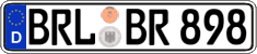 German license plate, Regular plates