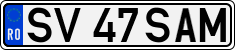 License plate of Romania, Regular plates
