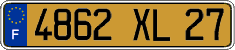 French license plate, FNI