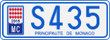 License plate of Monaco, Cars