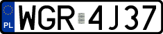 License plates of Poland, Regular car plates