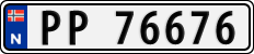 License plate of Norway, Cars