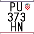 License plate of Croatia, Motorcycles