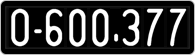License plate of Austria, 1947 year system
