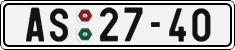 License plate of the Czech Republic, Cars (1960)