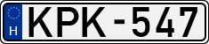 license plates of Hungary, Cars (1990)
