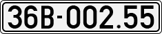 License plate of Vietnam, Cars