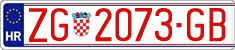 License plate of Croatia, Exceptional vehicles