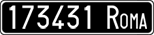 License plate of Italy, Cars (1927 year series)