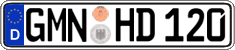 German license plate, Regular plates