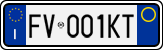 License plate of Italy, Cars (1994 year series)