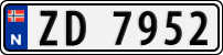 License plate of Norway, Trailers, motorcycles, special vehicles