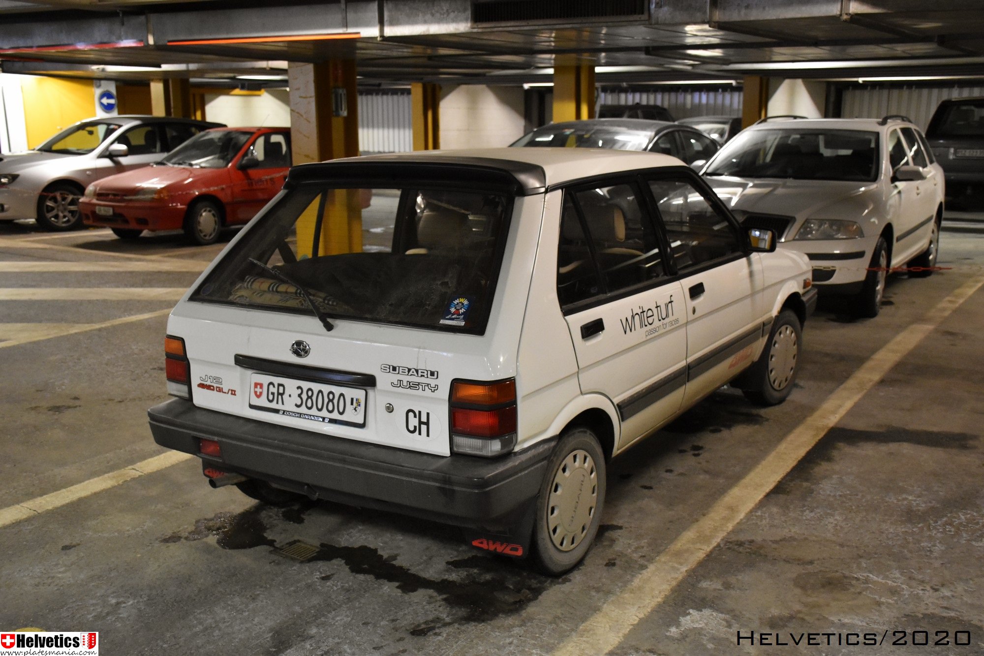 GR 38080, Subaru Justy 1st gen 5-door Hatch (KA), 1984–1989