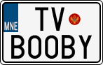 License plate of Montenegro, Vanity Plates
