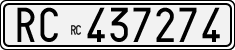License plate of Italy, Cars (1927 year series)