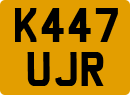 License plate of the United Kingdom, 1983 year system