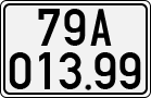 License plate of Vietnam, Cars