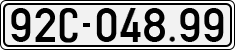 License plate of Vietnam, Cars