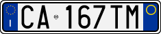 License plate of Italy, Cars (1994 year series)
