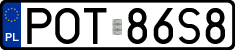 License plates of Poland, Regular car plates