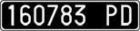 License plate of Italy, Cars (1927 year series)