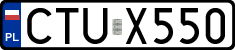 License plates of Poland, Regular car plates