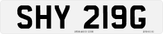 License plate of the United Kingdom, 1963 year system
