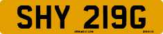 License plate of the United Kingdom, 1963 year system