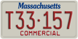 Massachusetts, Commercial vehicles (X12-345)