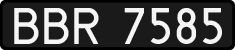 License plates of Poland, 1976 year system
