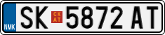 License plate of North Macedonia, Regular plates (2012)