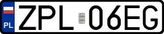 License plates of Poland, Regular car plates