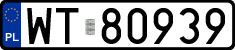 License plates of Poland, Regular car plates