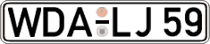 German license plate, Regular plates
