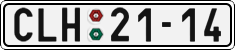 License plate of the Czech Republic, Cars (1960)