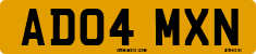License plate of the United Kingdom, 2001 year system