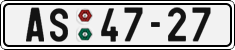 License plate of the Czech Republic, Cars (1960)