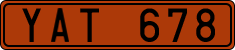 License plate of Sweden, Sportcars