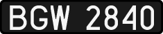 License plates of Poland, 1976 year system