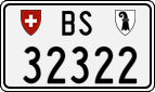 License plate of Switzerland, Cars